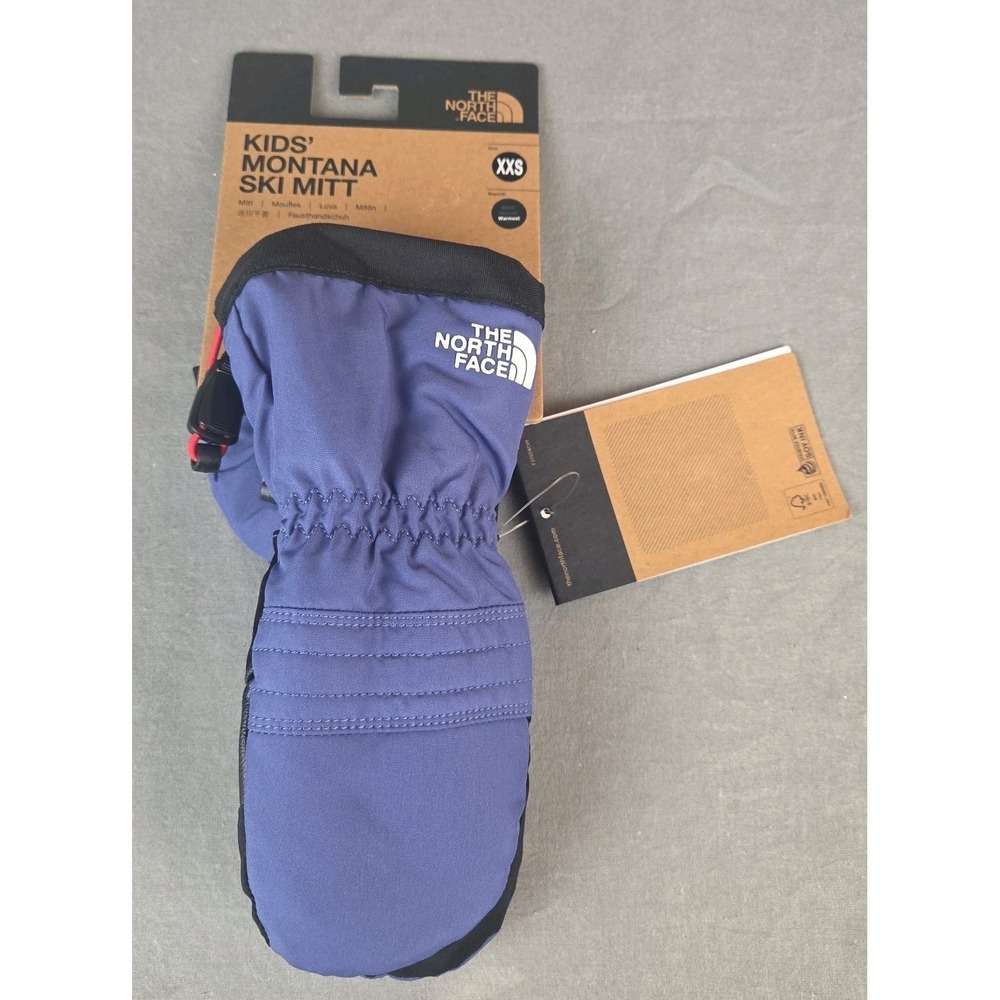 The North Face Kids Montana Ski Mitt Snow Mittens Cave Blue Size XXS MSRP $50